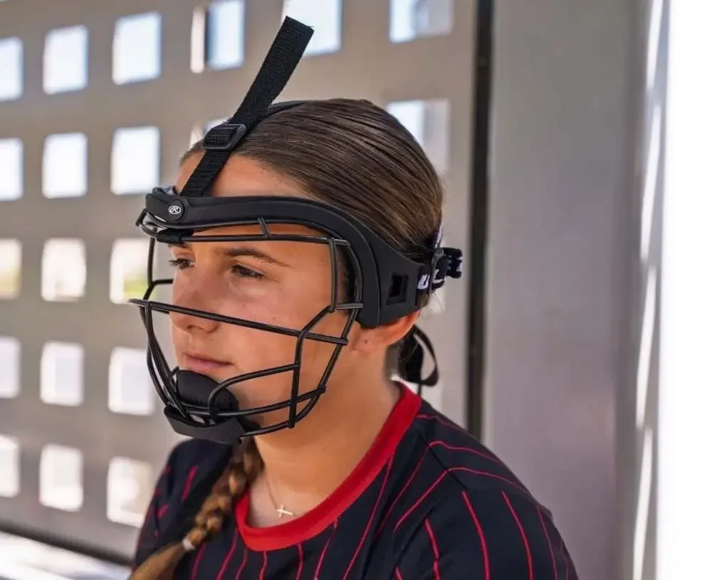 Rawlings Junior Softball Fielder’s Mask Black Ages 11 & Under Face Guard